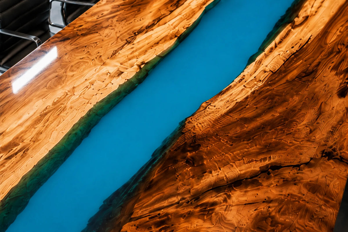 Azure Delta Live Edge Walnut Conference Table CT26