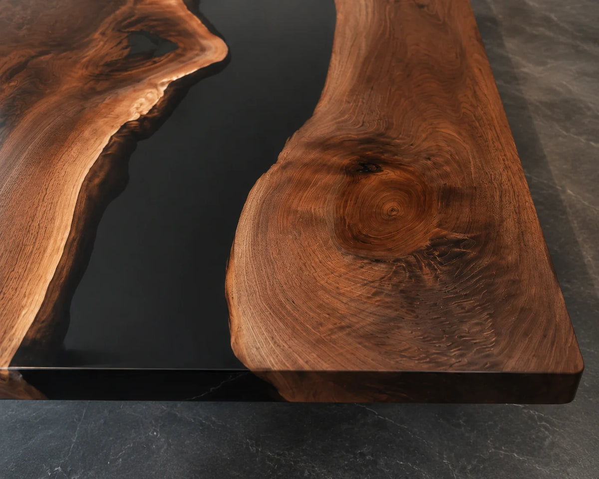 Shadow Gap Black Walnut Epoxy River Conference Table CT30
