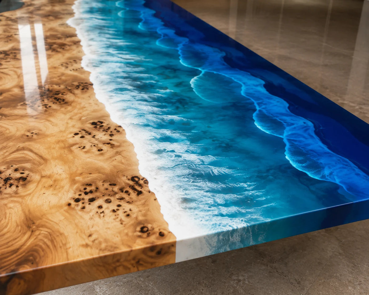 Ocean Edge Poplar Epoxy River Conference Table CT36