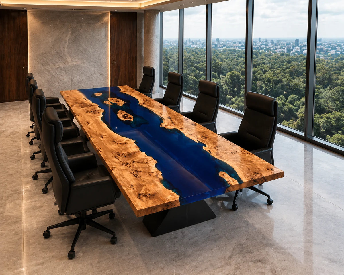 Cobalt Islands Poplar Epoxy Conference Table CT40