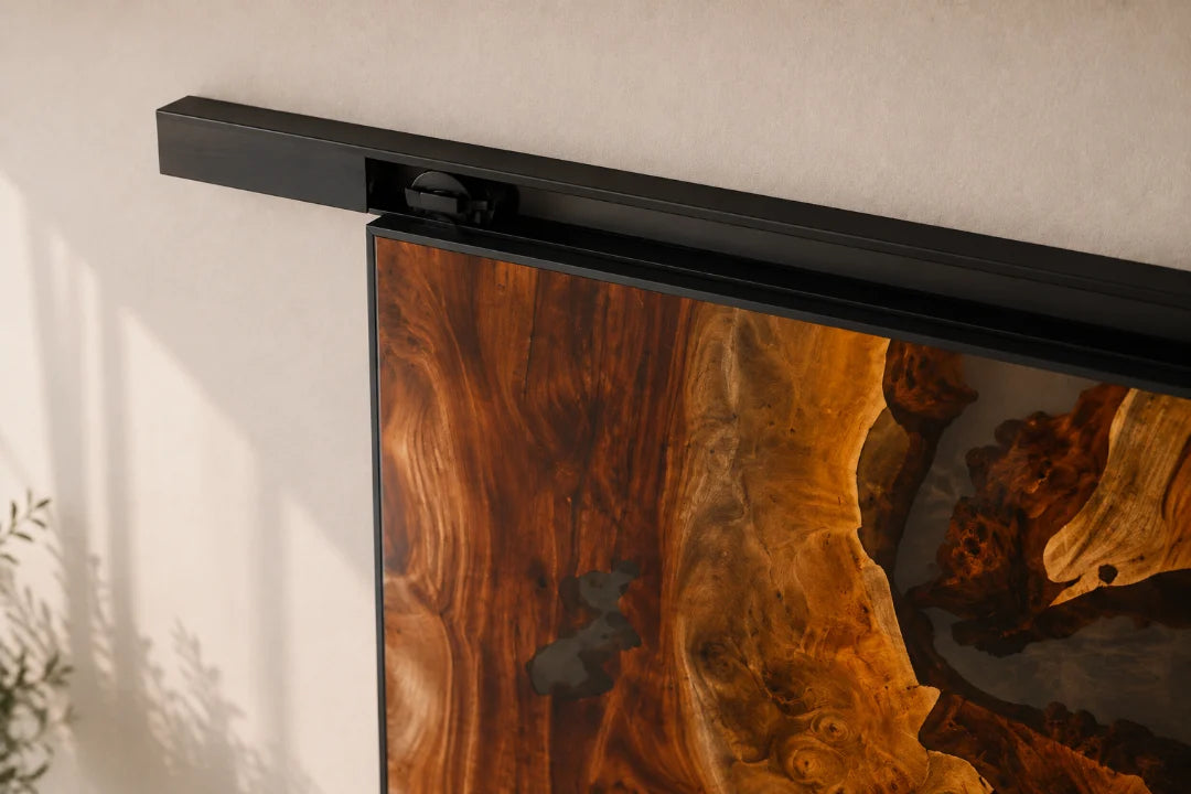 Crystal Clear Epoxy Sliding Door DR01