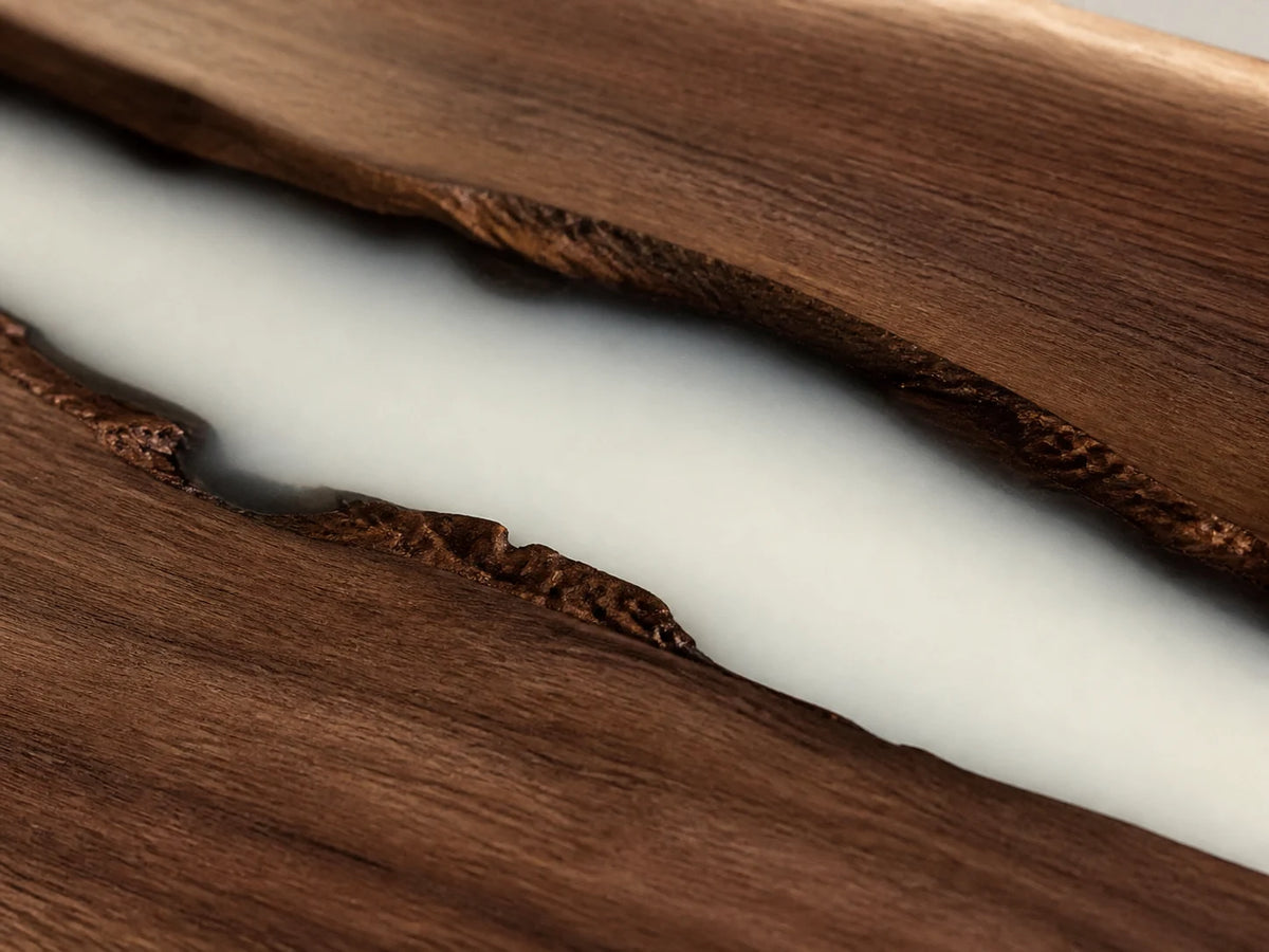 Pearl Drift Black Walnut Epoxy Dining Table DT06