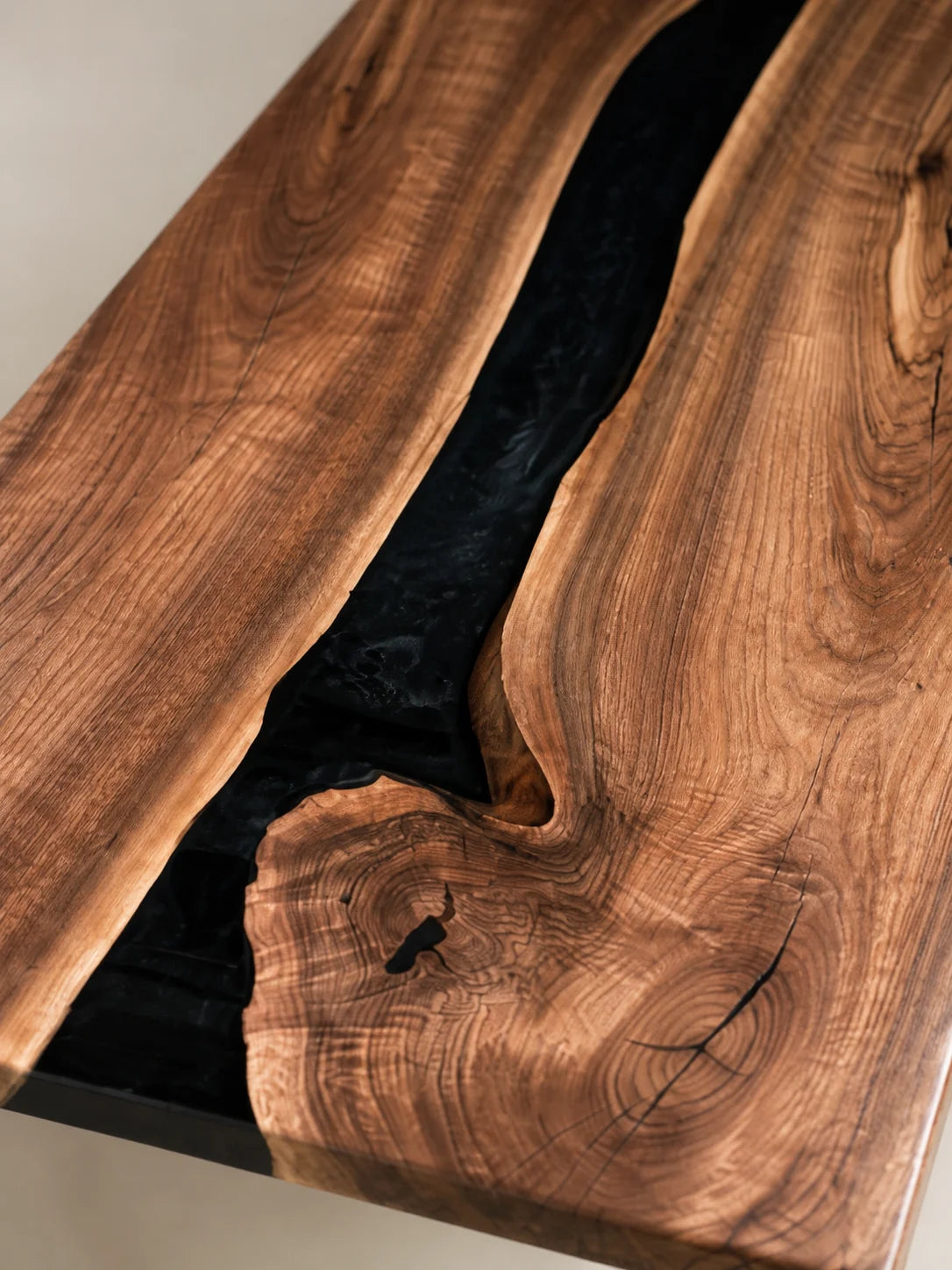 Forest Shadow Black Walnut Epoxy Dining Table DT14