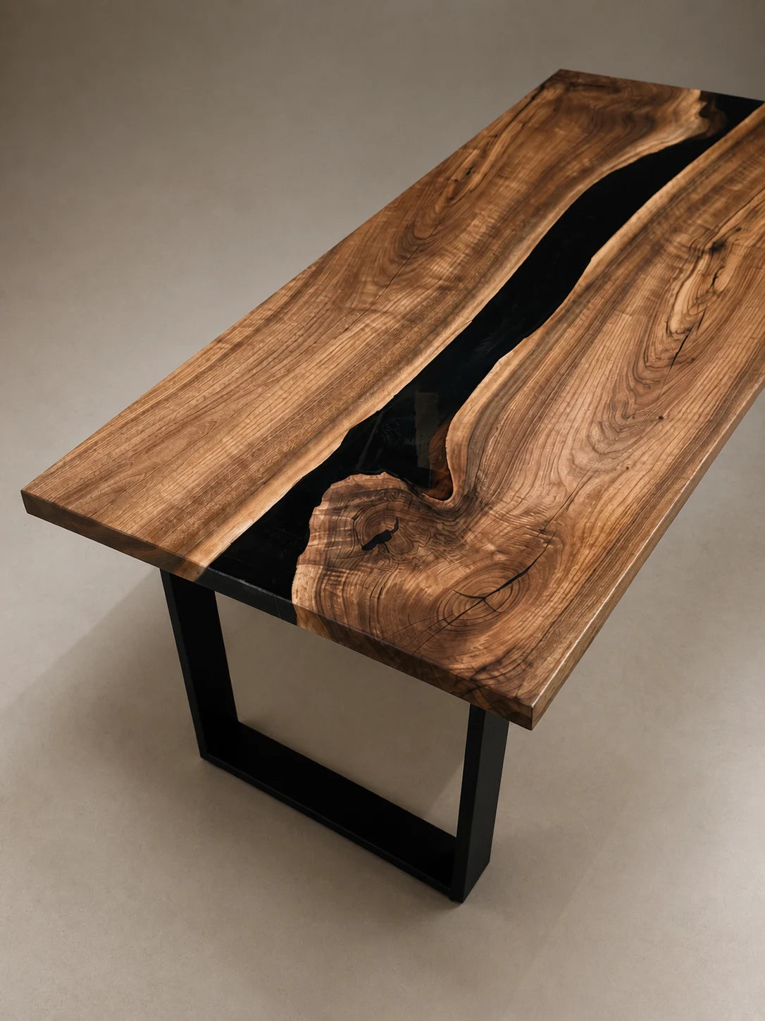 Forest Shadow Black Walnut Epoxy Dining Table DT14