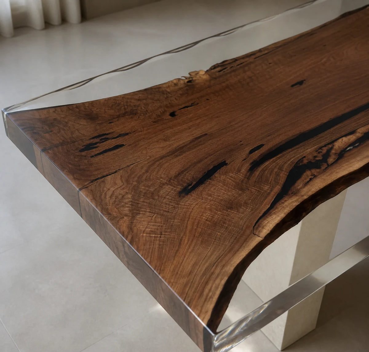 Crystal Edge South American Walnut Dining Table DT29
