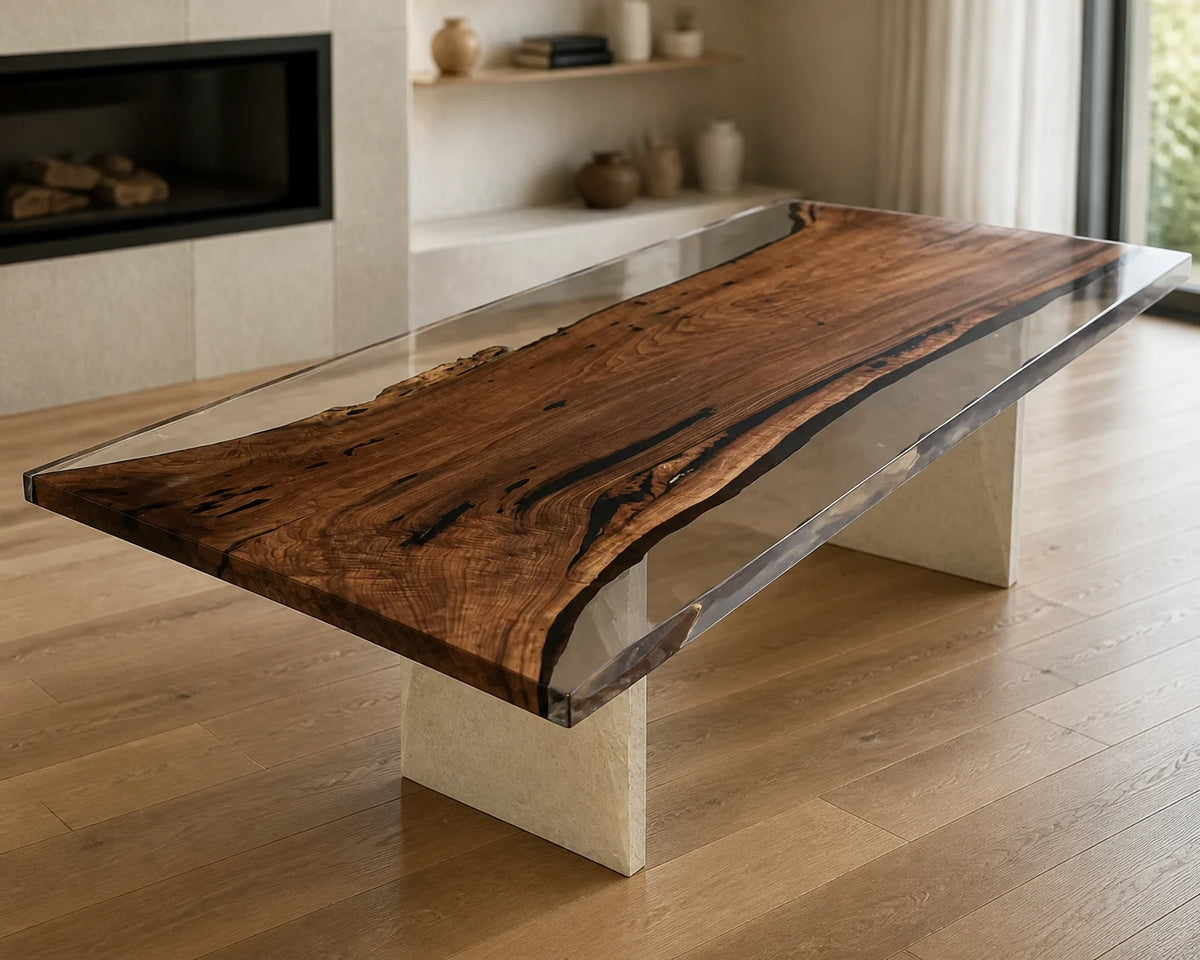 Crystal Edge South American Walnut Dining Table DT29