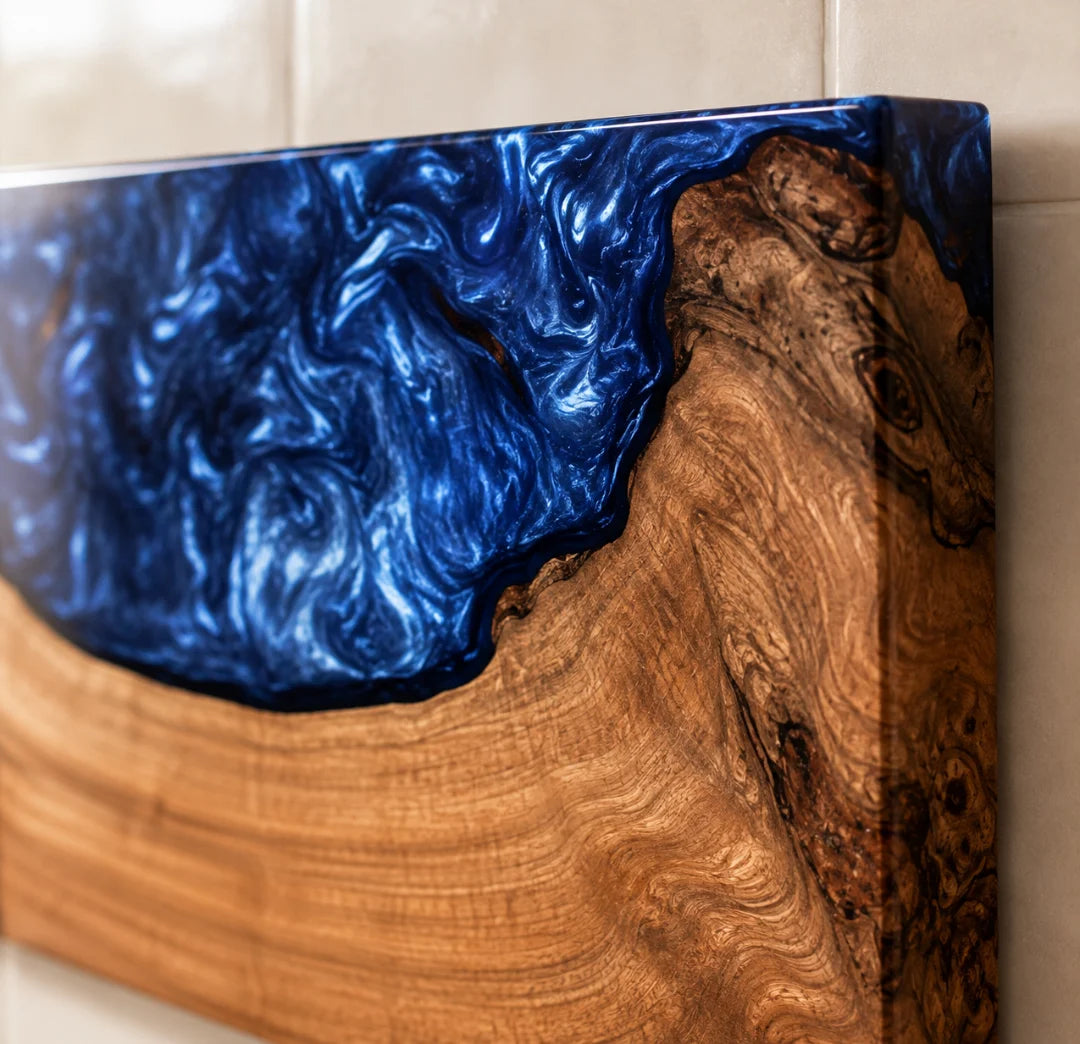 Blue Crest Sapphire Blue Epoxy Knife Holder KH02