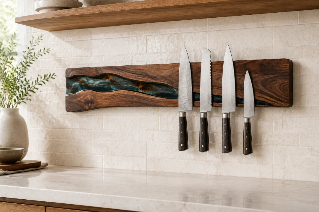 Green Hollow Forest Green Epoxy Knife Holder KH04