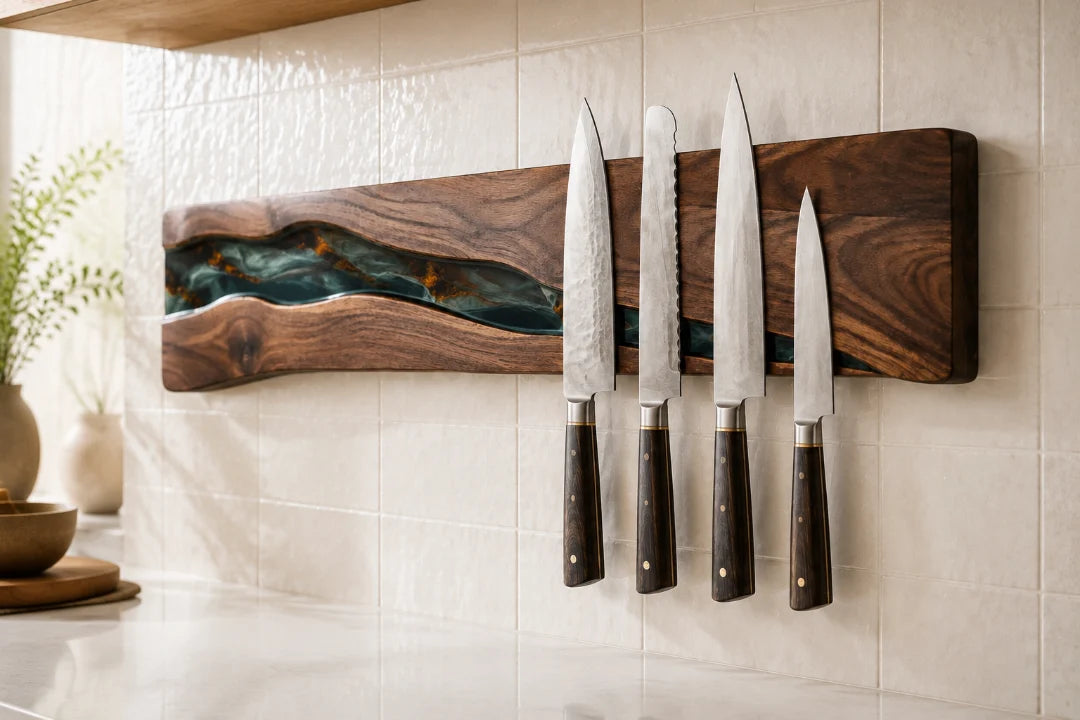 Green Hollow Forest Green Epoxy Knife Holder KH04