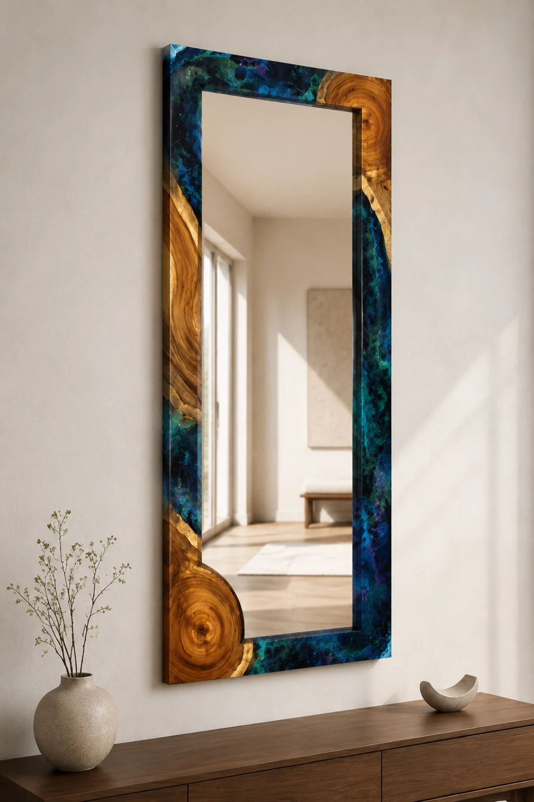 Galaxy Corner Galaxy Blue Epoxy Mirror MR04