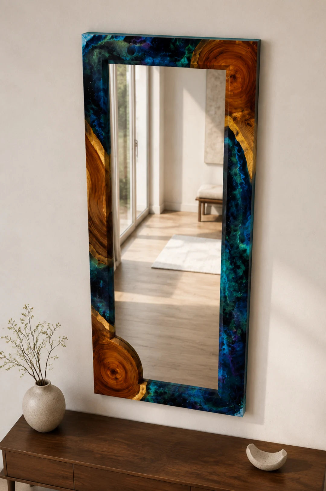 Galaxy Corner Galaxy Blue Epoxy Mirror MR04