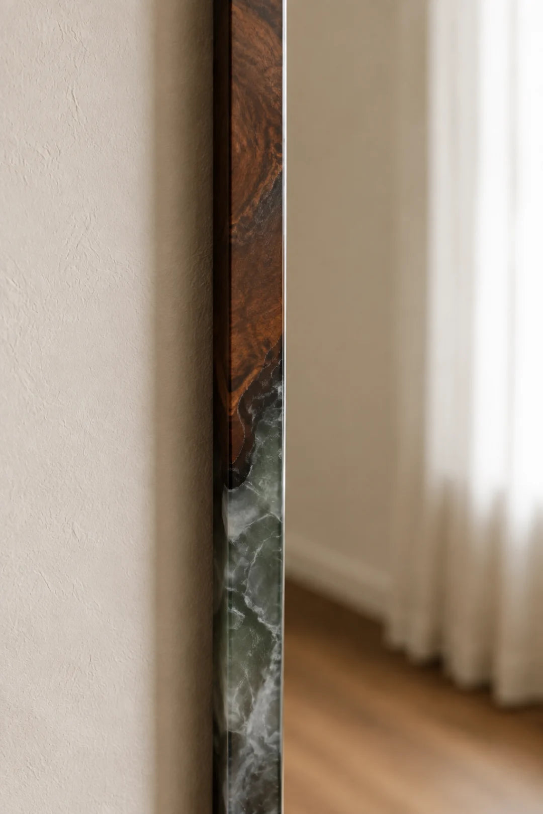 Smoke Outline Smoky Gray Epoxy Mirror MR08