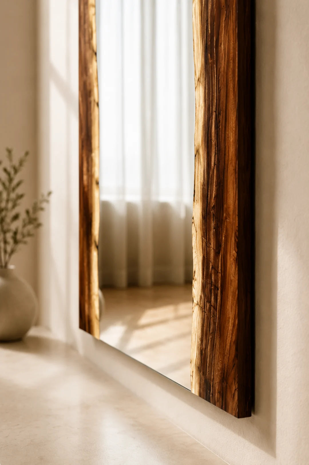 Natural Edge Crystal Clear Epoxy Mirror MR09