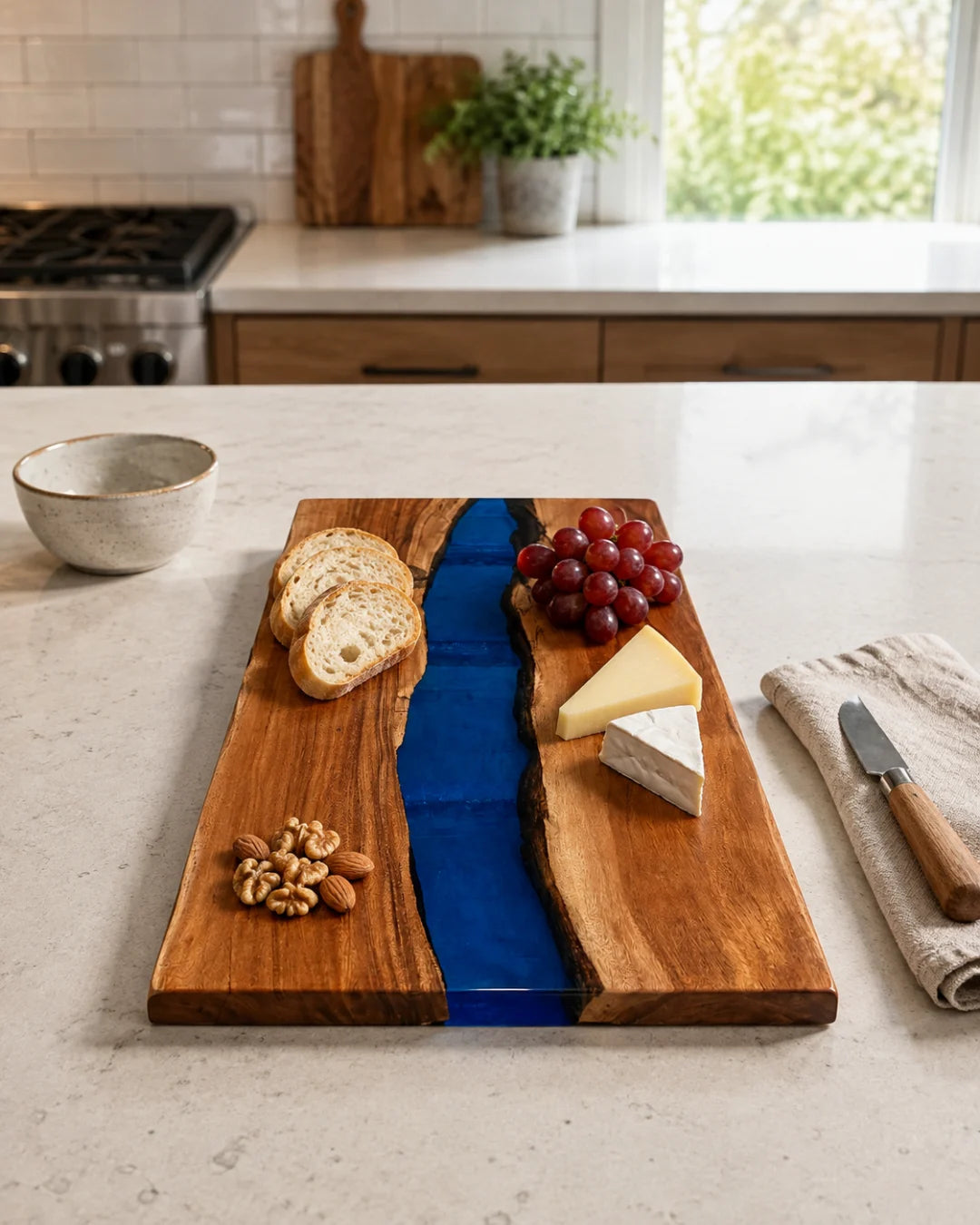 Blue Divide Royal Blue Epoxy Serving Board SB01