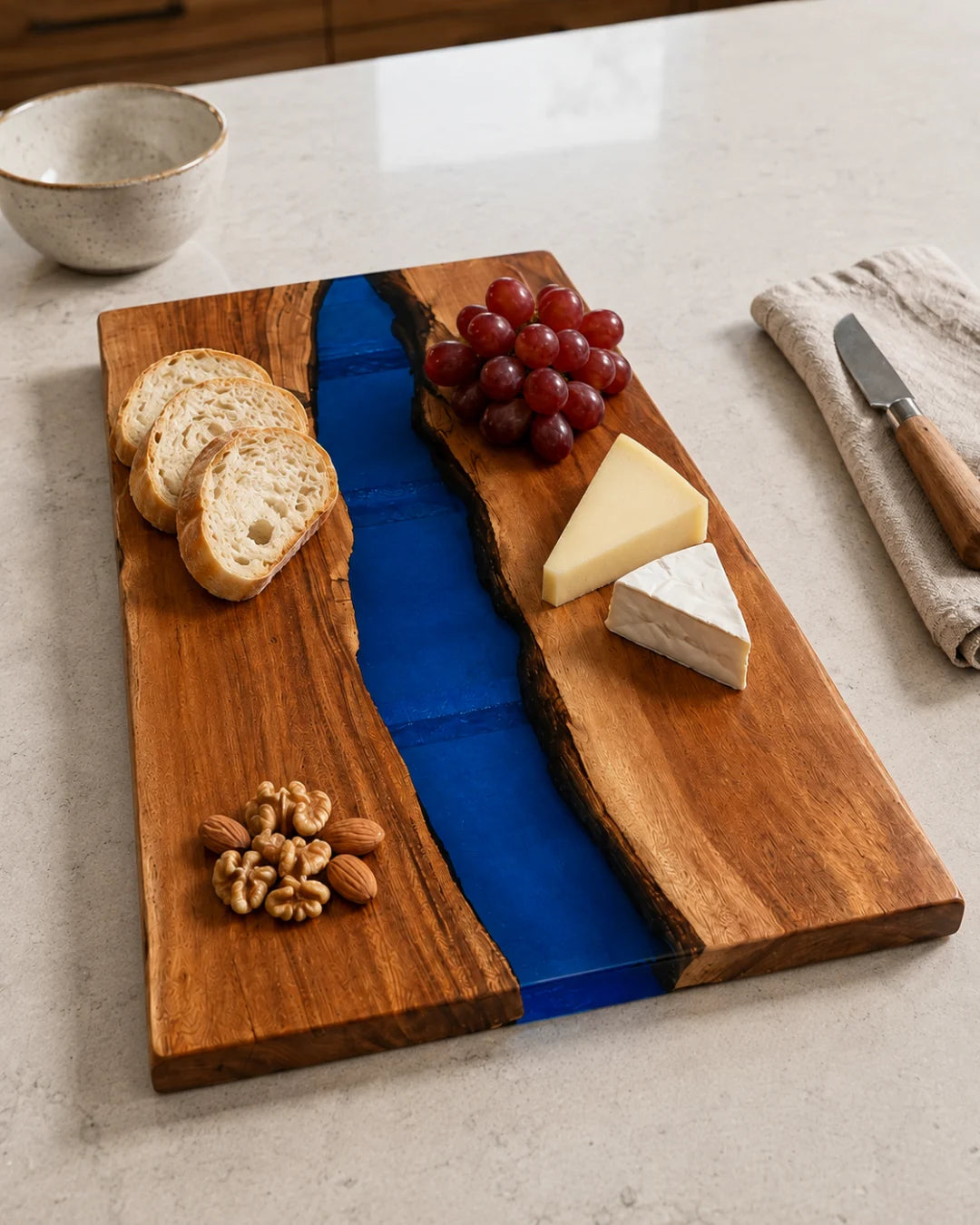 Blue Divide Royal Blue Epoxy Serving Board SB01