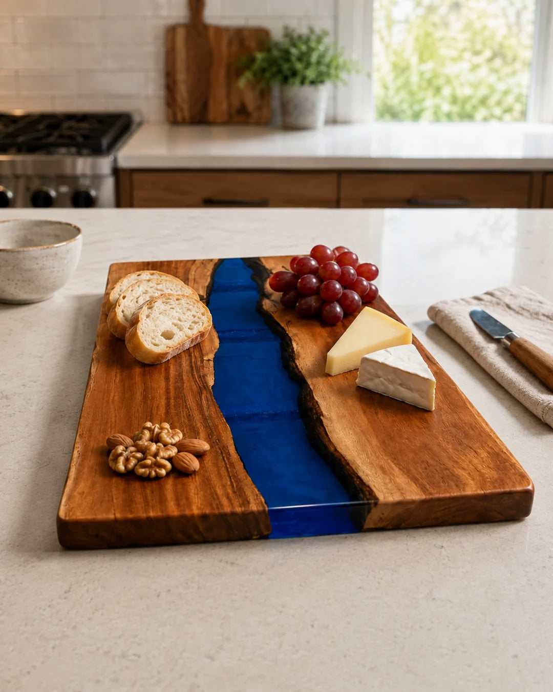 Blue Divide Royal Blue Epoxy Serving Board SB01