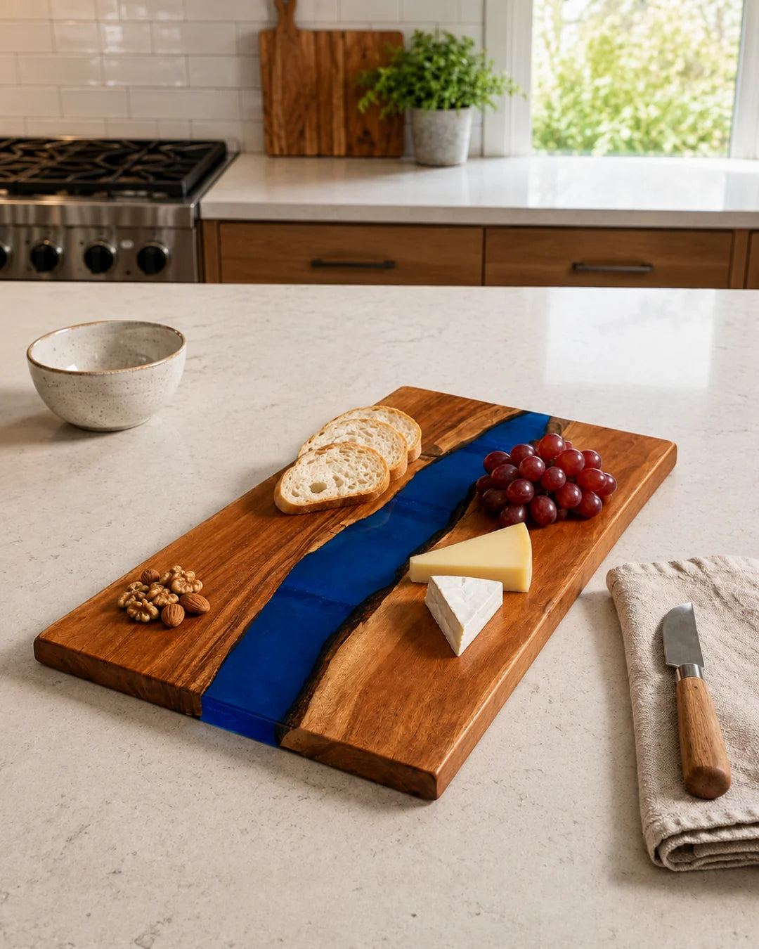 Blue Divide Royal Blue Epoxy Serving Board SB01