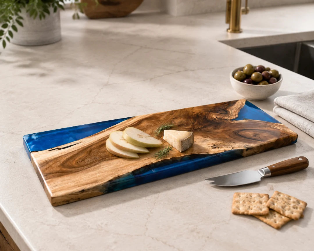 Blue Shore Sapphire Blue Epoxy Serving Board SB05