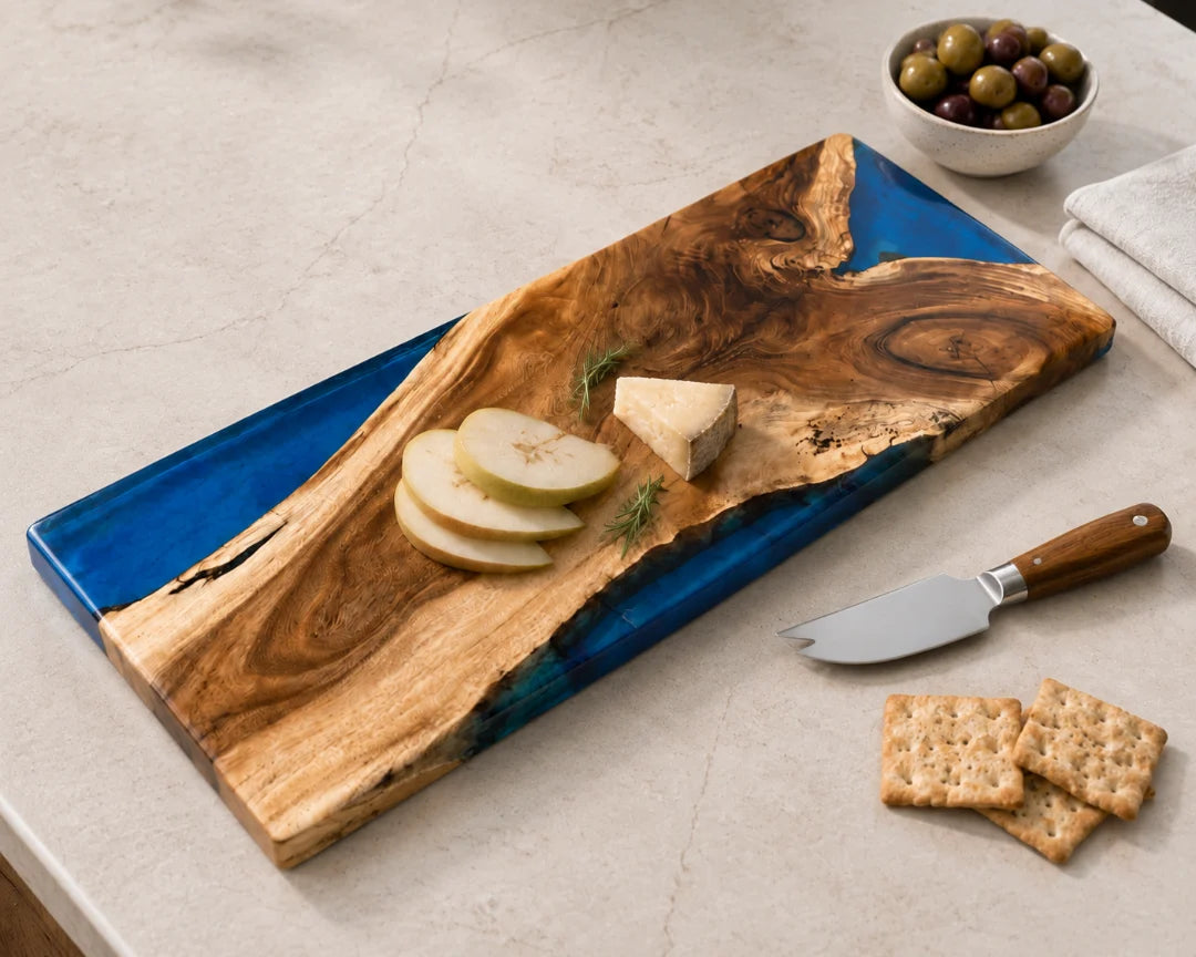 Blue Shore Sapphire Blue Epoxy Serving Board SB05