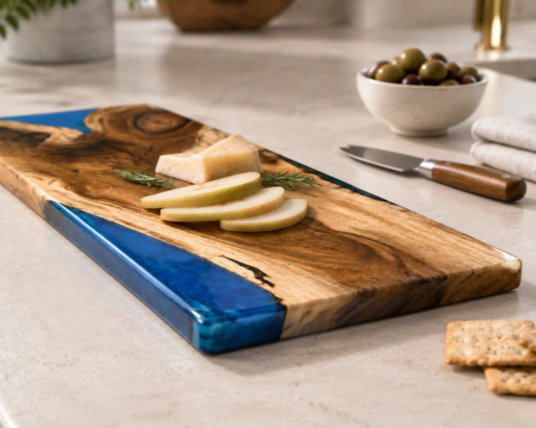 Blue Shore Sapphire Blue Epoxy Serving Board SB05