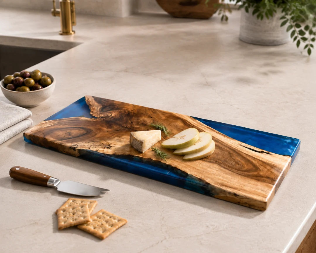 Blue Shore Sapphire Blue Epoxy Serving Board SB05