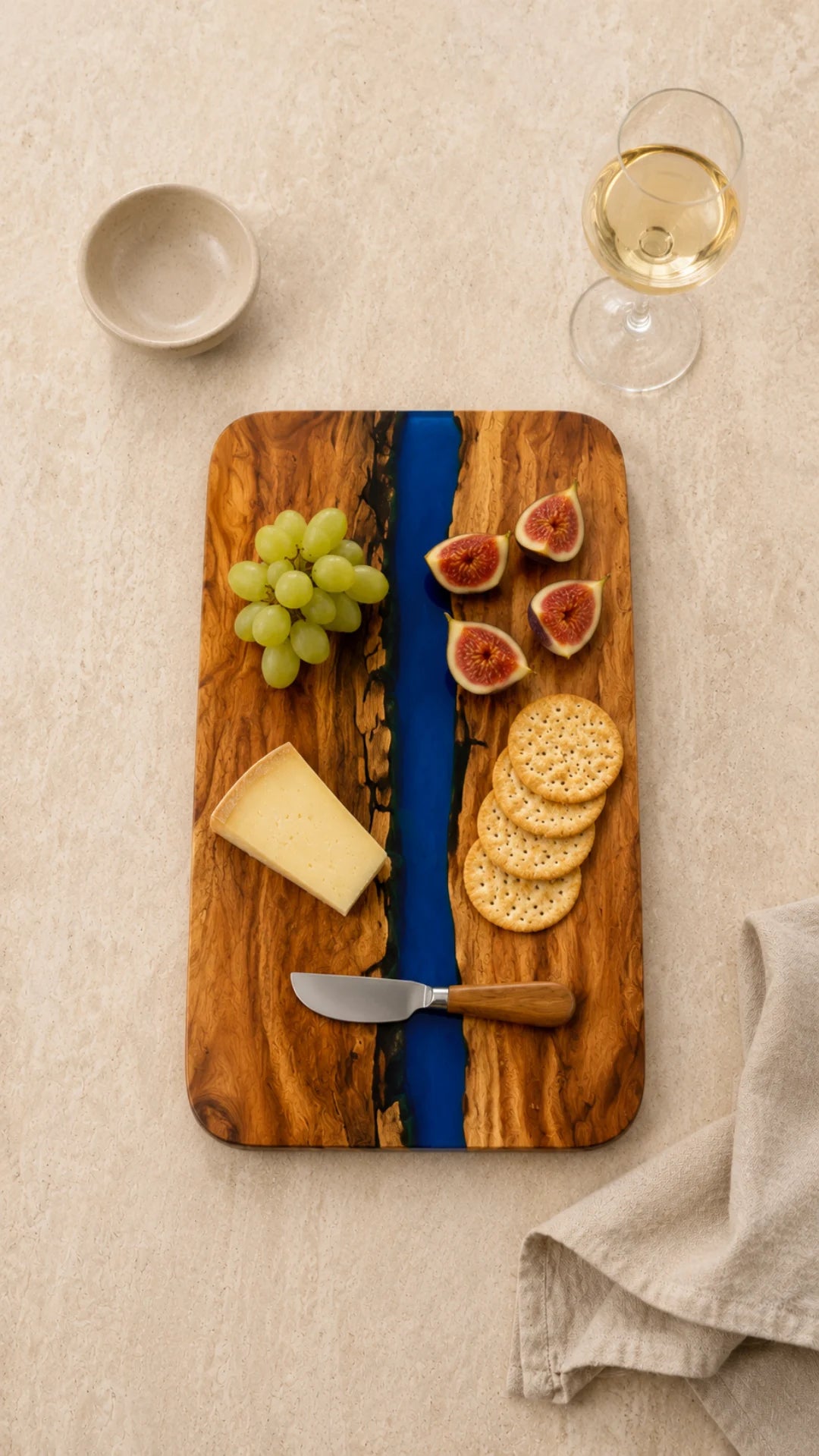 Cobalt Line Royal Blue Epoxy Serving Board SB07