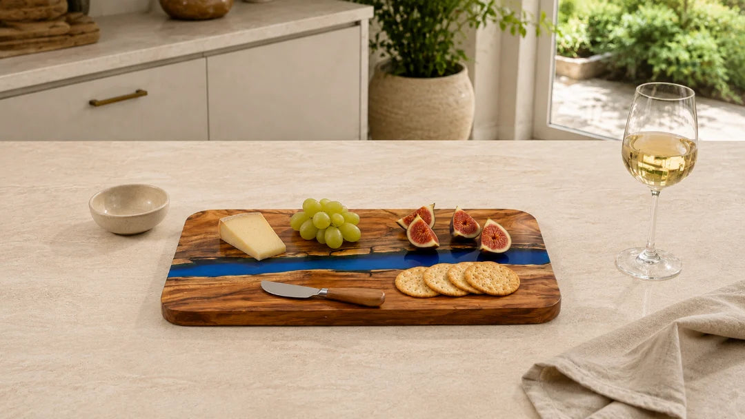 Cobalt Line Royal Blue Epoxy Serving Board SB07