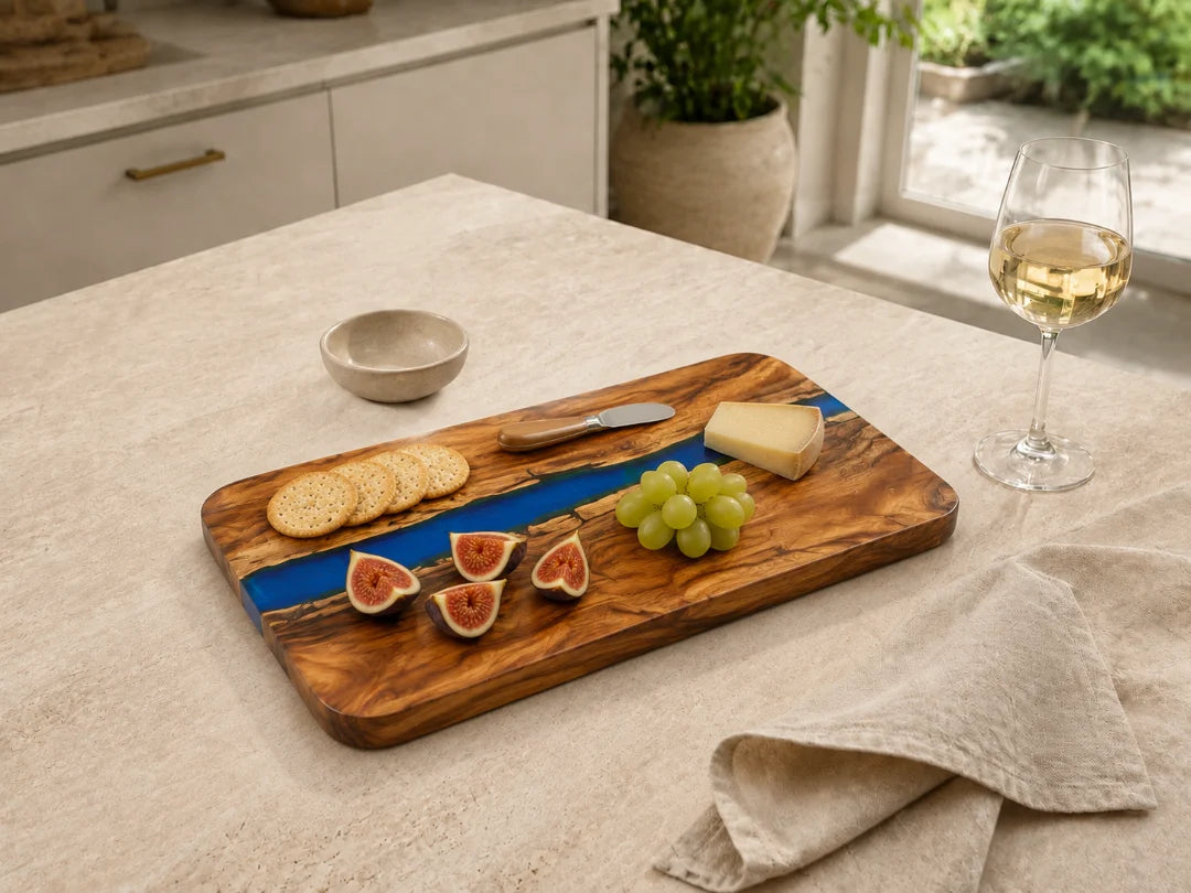 Cobalt Line Royal Blue Epoxy Serving Board SB07