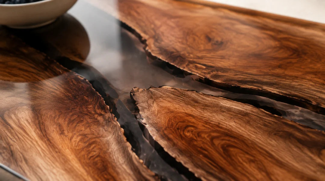 Shadow Pools Smoky Black Epoxy Snack Tray ST05