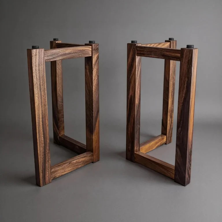 V-Shaped Solid Walnut Wood Table Legs SL03