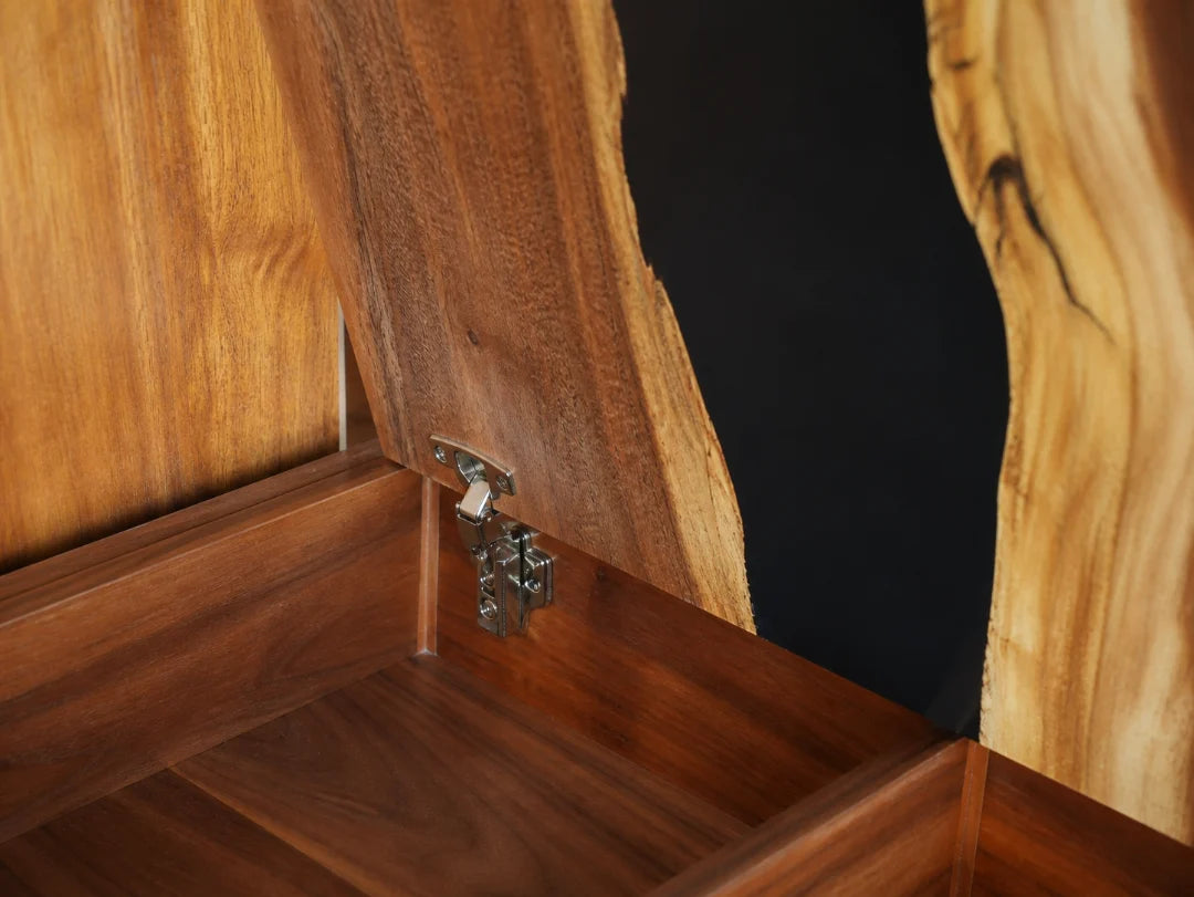 Organic Eclipse Jet Black Epoxy Tea and Beverage Cabinet TBC01