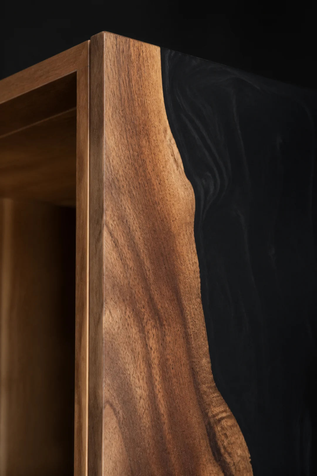 Organic Eclipse Jet Black Epoxy Tea and Beverage Cabinet TBC01