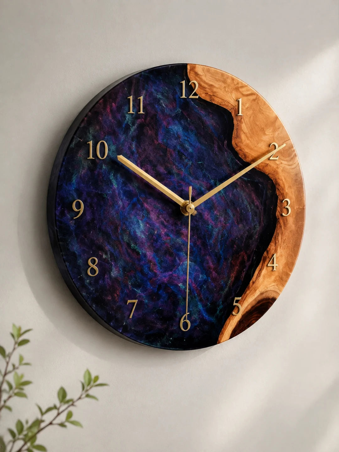 Galaxy Arc Galaxy Blue Epoxy Wall Clock WC08