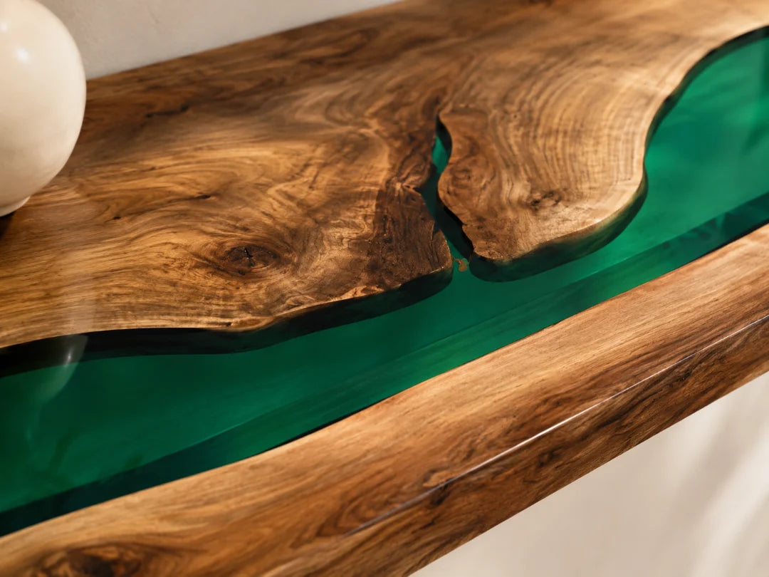 Emerald Stream Emerald Green Epoxy Wall Shelf WS05