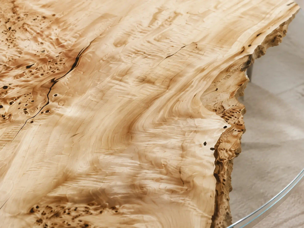 Lucent Halo Crystal Clear Epoxy Poplar Dining Table DT64